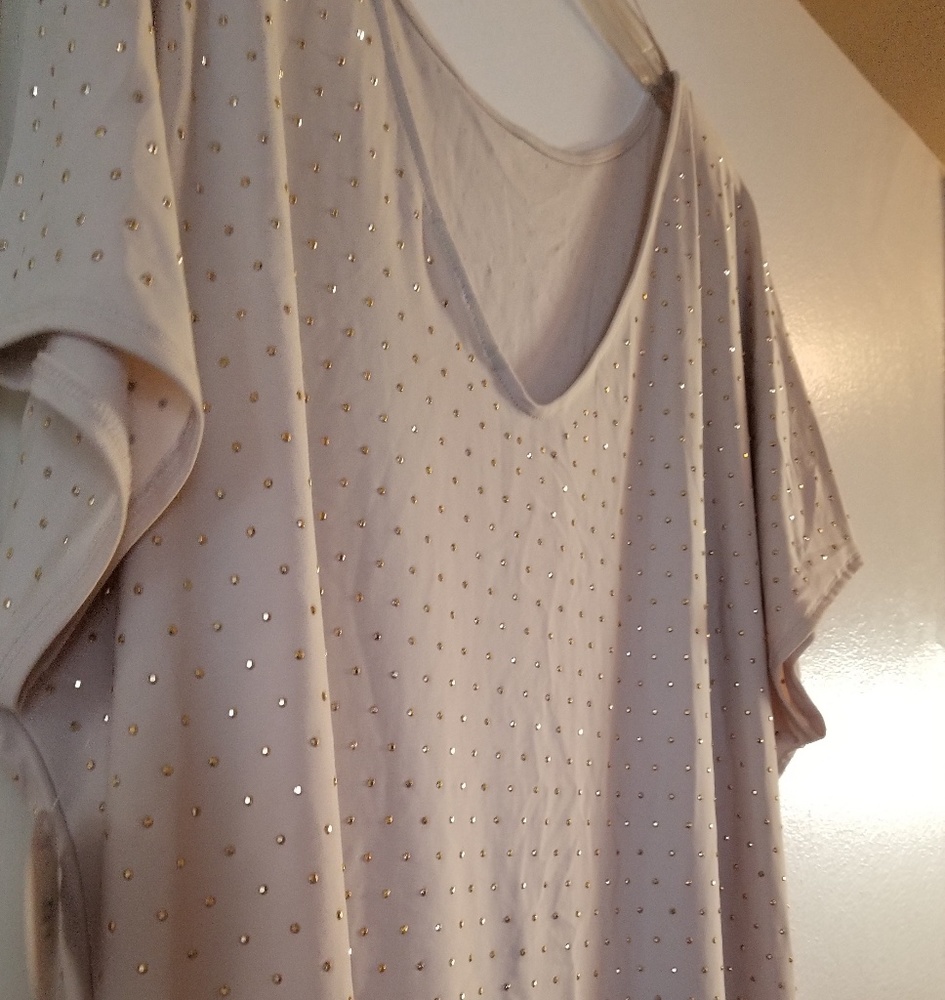 Gold studded Ivory Top